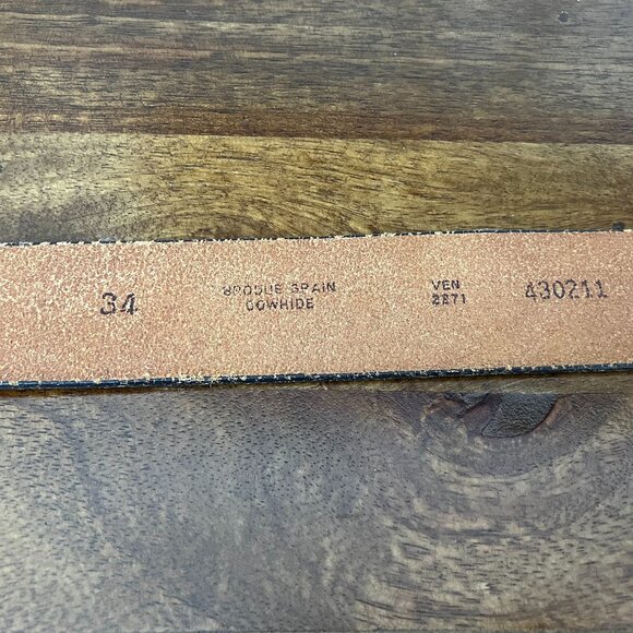 Montana SilverSmiths Cowboy/Cowgirl Initial Oval Silver Belt Buckle Leather Belt - Picture 11 of 14